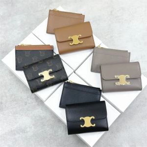 dhgate女性高級カード所有者Ava Designer Wallet IDカードコインCowhide LeatherファッションキーポーチメンズカードホルダーZippy Purces Chain Money Wallets Keychain