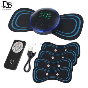 Massageando travesseiros de pescoço EMS massageador de pescoço elétrico adesivo de massagem de vértebra cervical para alívio de dor muscular relaxamento de ombro maca de pescoço portátil 240322