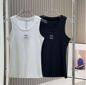 Women Knits Tank Top Designer Embroidery Vest Sleeveless Breathable Knitted Pullover Womens Sport Tops 5519ess