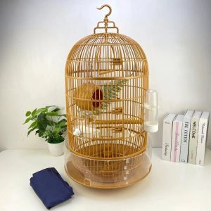 Ninhos ao ar livre gaiolas de pássaros de papagaio casa grande redonda gaiolas de pássaros de luxo budgie parque sul vogelhuisjes para buiten produtos para animais de estimação wz50bc