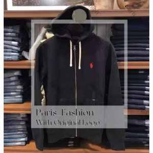 Erkek Bayan Tasarımcı Polo Zip Up Hoodie Moda Polo Sweatshirt Üstler Erkekler Luxurys Giyim Kol Giysileri Boyutu M-XXL 336