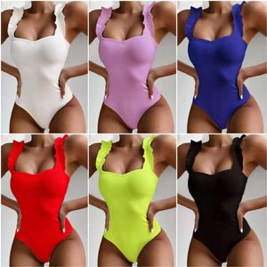 Women Bikini Designer Swimsuit Swimsuit Outer Bikini Pit Stripe Spalla Floro Floro Piece Bikini Triangolo Triangolo Swimming Top Assocatore di nuoto Fashi