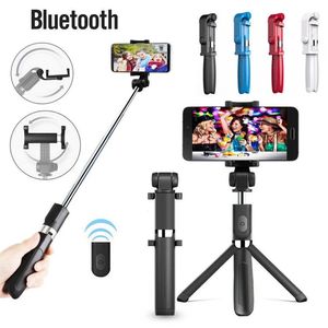 Bezprzewodowe selfie Stick Bluetooth Tripod Monopod Stand for Telefon Smartphone 240322