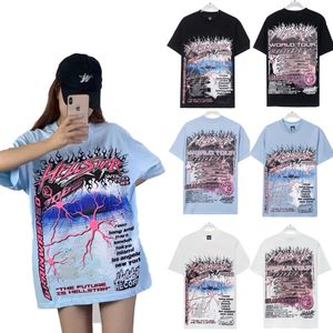 maglietta da uomo firmata camicia hellstar maglietta grafica Hip Hop Summer Fashion Tees Designer da donna Tops Magliette in cotone Polo Manica corta Maglietta di alta qualità