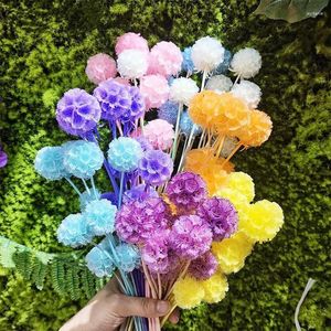 Decorative Flowers 10Pcs Natural Windmill Fruit Dried Flower Bouquet Real Touch For Home Wedding DIY Floral Arrangement Kitchen Table Decor