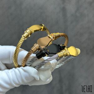 سوار FD مصمم المجوهرات امرأة ذهبية سوار امرأة أساور سوار الكابلات F Bangle Backles Backles المجوهرات مجوهرات تصميم المجوهرات القياسية