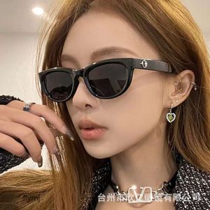 2 PCs Mode Luxusdesigner 2023 Neues GM Round Frame Koreanische Version Sonnenbrille Tiktok gleiche Modetrend Personalisierte Sonnenbrille für Männer und Frauen