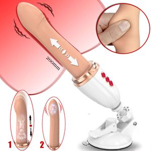 Dildo Vibrator Vibrators Soft silicone Automatic Up Down Massager G Spot Thrusting Retractable Vaginal Toy Female Sex Machine Orgasm 2024