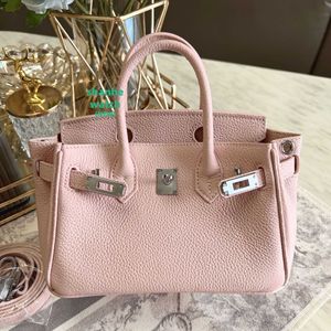 Original Tote Bag Mini Bag Togo Lychee Grain Top Layer Cowhide Silver Button Handväska Premium läder One Shoulder Cross Body Womens 08ux