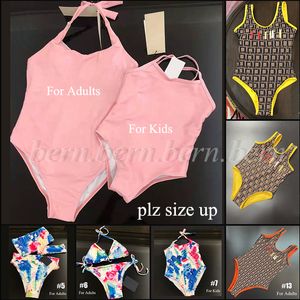 (Bitte größer wählen) Modischer Eltern-Kind-Badeanzug, passend für Mutter und Tochter, Badeanzug, Damen- und Kinder-Bademode, Bikini