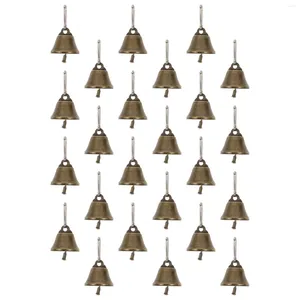 Party Supplies 25 PCS Bronze Horn Bell Pretty Pendant Christmas Small Pendants Decorations Mini Bells Copper Tree