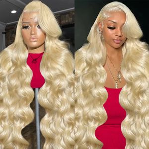 Hairinside 30 40 Inch HD 613 Body Wave 13x6 Lace Front Human Hair Wig Color 250% 13x4 Honey Blonde Lace Frontal Wigs For Women 240314