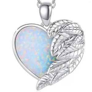Pendant Necklaces Heart Feather Necklace Attractive Colorful Background For Thanksgiving Christmas Gift
