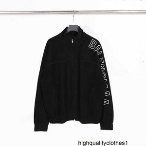 Designer Correct Version High Quality B Home 23 New Product Shake Fleece Logo Letter Embroidered Jacket Coat Banana 957T