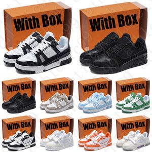 Med Box Designer Trainer Sneakers Low Running Outdoor Shoes For Men Women Black Mens Trainers Runners Löpare Promotion