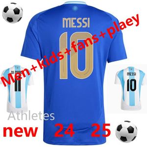 2024 25 jogadores e torcedores camisa de futebol argentino E.FERNANDEZ E.MARTINEZ MARTINEZ DYBALA MAC J.ALVAREZ Camisa de futebol masculina de futebol