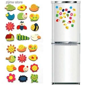 Fridge Magnets 12 innovative animal cartoon frozen magnet stickers cute and interesting refrigerant toys colorful childrens toys Y240320