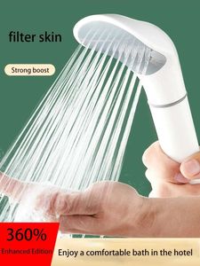 Nuovo nuovo filtro doccia pressurizzato bellezza purificazione della pelle testa di asciugatura fiore scaldabagno domestico bagno pacchetto tubo flessibile
