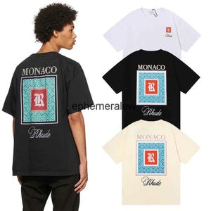 Erkek Tişörtleri 1 1. Amerikan Trendi Marka Hip Hop Yüksek Kalite Ultra Sermaye Mektubu Basılı T-Shirt Erkek Moda H240401EH18