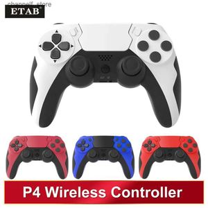 Controller di gioco Joystick Nuovo controller wireless Scheda di gioco Bluetooth doppia vibrazione Joypad a 6 assi con porta per cuffie per microfono touchpad adatta per PCY2403