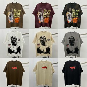 T-shirt Streetwear Abbigliamento vintage di migliore qualità T-shirt oversize in cotone casual allentato T-shirt da uomo