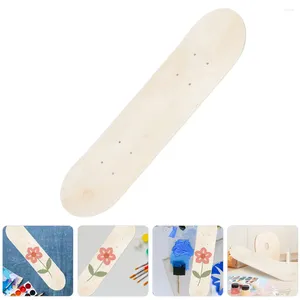 Casual Shoes Sports Diy Handmålade barn skateboard whiteboard naturligt trä däck