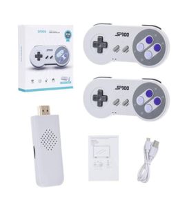 SF900 HD Game Stick Retro Video Game Console Buildin 1500 spel för SNES Wireless Controller 16 bit handhållna spelspelare2187160