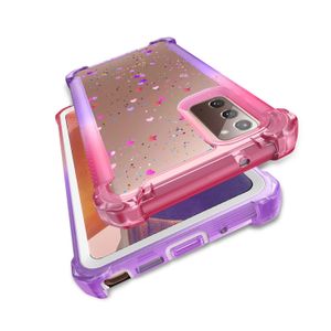 Clear Glitter Shockproof Bumper Hybrid Case For Samsung Galaxy S20 S10 Plus Ultra S20 FE Note 10 20 A20 A50 TPU Cover