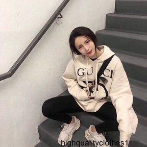 Designer High version early spring GU classic style with interlocking double-G printing men's and women's hooded sweater MUFW