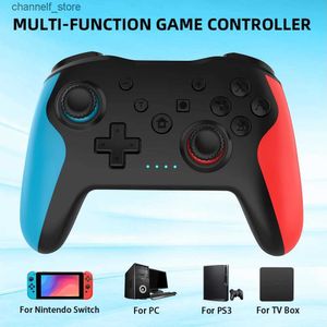 Spelkontroller Joysticks Wireless Controller för Nintendo Switch PC TV Box Joystick med 6-axel Dual Vibration Wake Up Lag-Free BT Gamepady240322