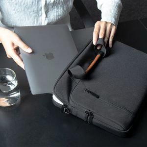 Laptop Bag Shoulder Sleeve Notebook Briefcase 14 156 Inch Laptops Zipper Bags For Portable Computer Business Men Pouch 240308