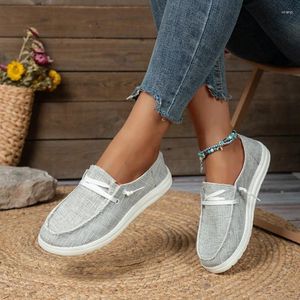 Casual Shoes Canvas 2024 Modna lekka płaska damska koronkowe oddychające trampki, które nie jest poślizgnięciem dla kobiet 43