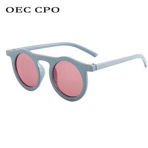 Solglasögon OEC CPO Classic Round Solglasögon Herr Fashion Small Frame Solglasögon Kvinnor Plastglasögon Neutral Eye UV400 O626 J240322