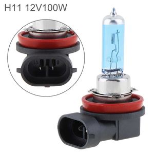 Andere Autolichter 1 Stück H11 12V 100W 5000K weißes Licht ultrahelle Auto-Halogenlampe Autoscheinwerfer Nebelscheinwerferlampe LauflichtL204