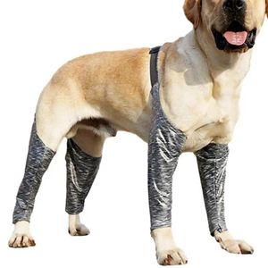 Hundklädåterhämtning kostym Anti-Licking Boot Leggings Skyddande vattentäta justerbara armbågshus för bandage sår