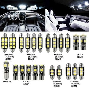 Outras luzes de carro 23pcs LED lâmpada de carro T10 mapa interno cúpula relé kit de luz de placa de licença ultra-fino kit de luz de carro brancoL204