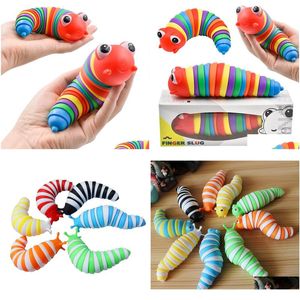 Decompression Toy Cross-Border Snot Fidgetslug Slug Puzzle Drop Delivery Toys Gifts Novelty Gag Dhhdf