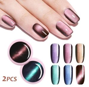 5D Cat Eye Gel per unghie Smalto Glitter Gel magnetico Vernice Giada scintillante Nails Art Design7343786