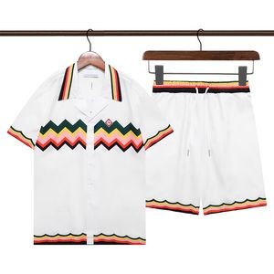 Moda havaí floral impressão praia camisas designer de seda camisa de boliche casual havaiano masculino verão blusa manga curta solta camiseta