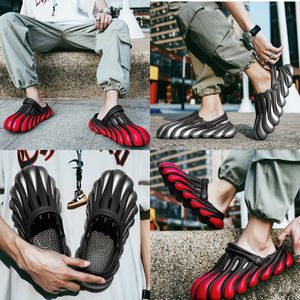 Popular Sandals Painted Claw Golden Dragon EVA Hole Shoes Thick Sole Sandals Summer Beach Men's Shoes Toe Wrap Breathable Slippers GAI big size