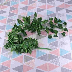 Decorative Flowers Fake Scindapsus Leaves Garland Greenery Ivy Vine Plants Artificial House False Leaf