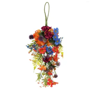 Dekorative Blumen, künstliche Hängepflanzen, Girlande, Frühling, Tür, Wandbehang, Kunststoff, gefälschte Blumensturz, realistisches Zuhause, Hochzeitszimmer