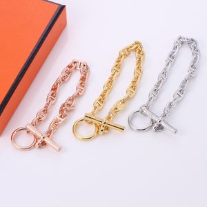 Designer bracelet luxury brand bracelet bracelets designer for women letter Pig Nose manifold Design higher quality bracelet jewelry gift box 3 colour very nice