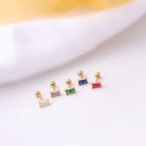 Stud Earrings 1Piece Mini For Girls Cute Korean Fashion Jewelry Sleep Safe Titanium Steel Piercing Women