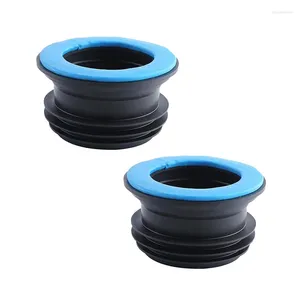 Tampas de assento do vaso sanitário 2 pcs vedações anti-odor flange anel integrado tubo de drenagem mangueira de vedação silicone plug peças de reparo do banheiro