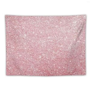 Tapisserier Rose-Gold Glitter and Sparkles Image Bakgrund Tapestry vägg Mural House Decoration Estetisk heminredning