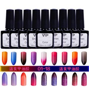 Whole36 Colors Choices UVampLED Soak Off Nail Gel Polish Temperature Change Colors 10ml Nails Gel LacquerHTTC361246260