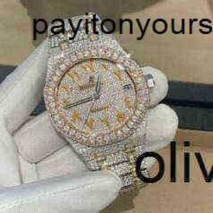 أدوار مشاهدة Diamond Watches Cashjin Icedout Men Wrist Lrist List Bling Iced Out VVS Moissanit D2M208