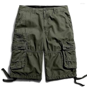 Mäns shorts ren bomull utmärkt kvalitet sommar korte broek lös plus size last-shorts-män