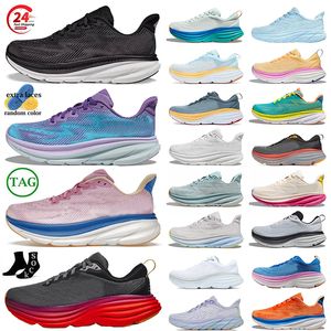 Classic Bondi 8 Clifton 9 Running Shoes Mulheres Mens Sapatilhas Rosa Triplo Preto Branco Azul Marinho Cinza Roxo Laranja Ao Ar Livre Pessoas Livres Nuvem Low Mesh Treinadores